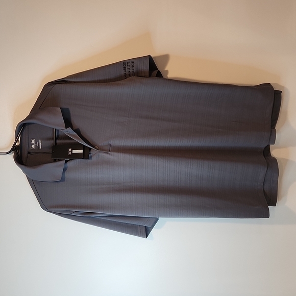 Adidas Golf Polo Shirt 1/4 Button Men's Size Large Gray NEW NWT SPONSORED - Picture 1 of 11